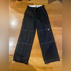 Dickies Black Pants with White Accents